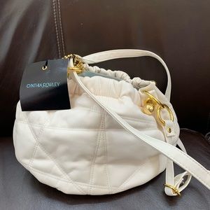 Cynthia Rowley white hobo handbag